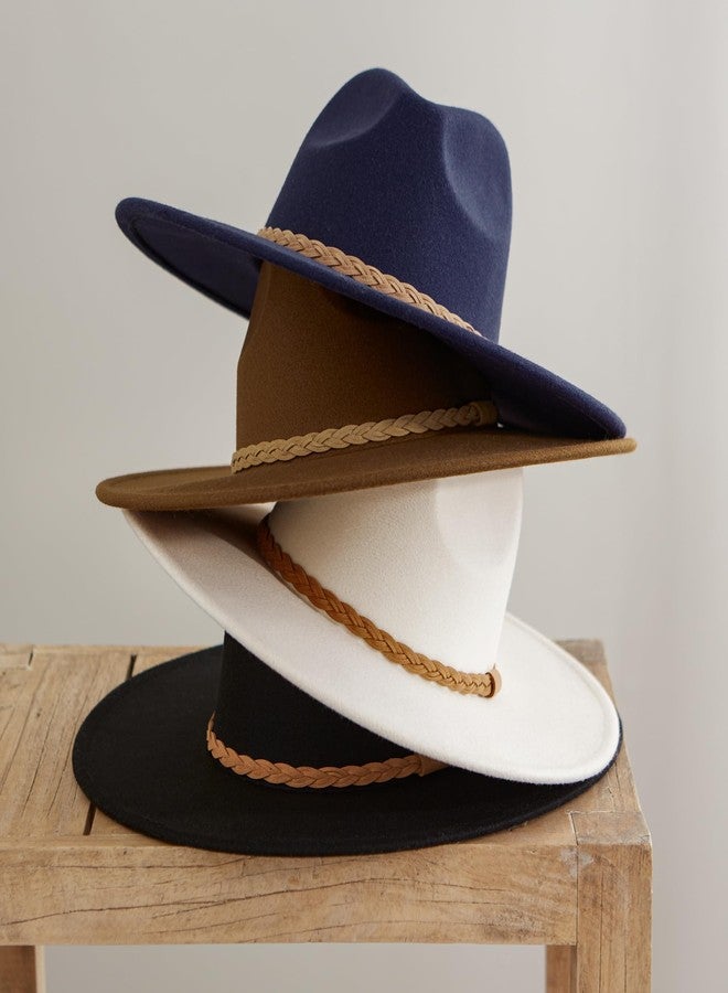 Hadley Wren قبعة فيدورا عريضة الحواف من هادلي رين للنساء، مقاس واحد، بني - Image 5